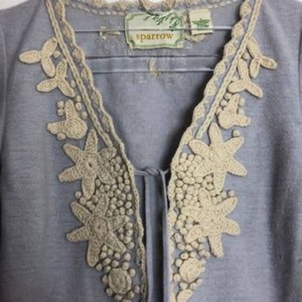 Periwinkle frost cardigan sparrow